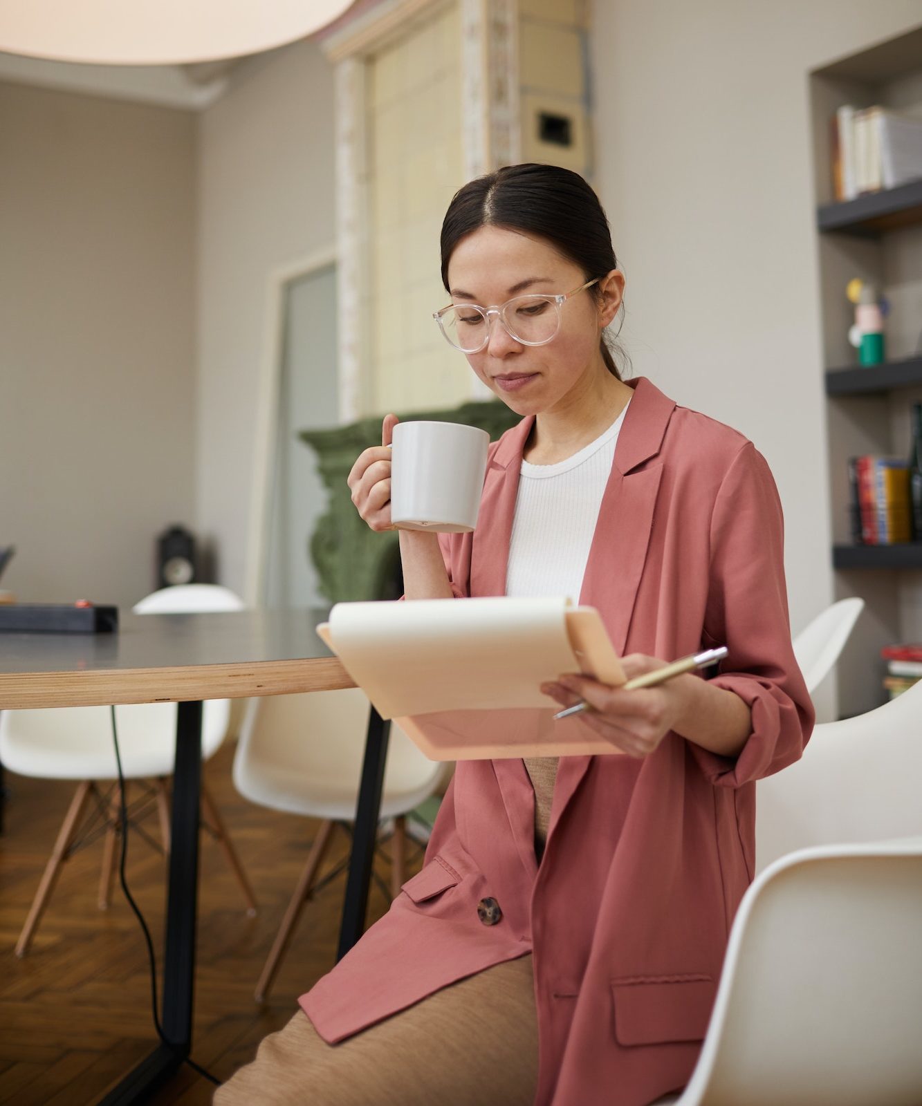 Businesswoman working at office